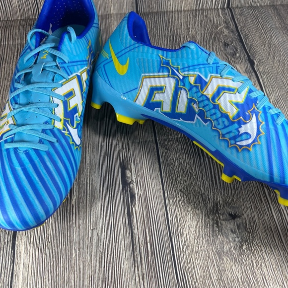 Nike Zoom Mercurial Vapor 15 Academy Mbappe Cleats Baltic Blue/White DV0707-400 - Picture 6 of 8